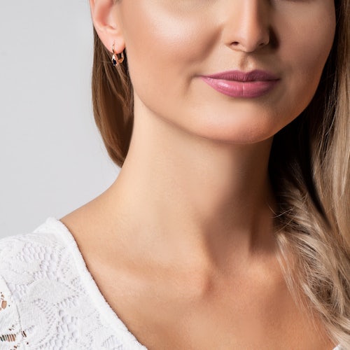 Kolczyki Savicki: złote, diamenty, tanzanity